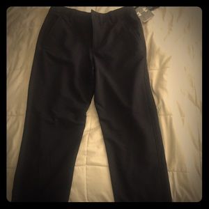 Under armor dark blue/black boys pants. Size 16.